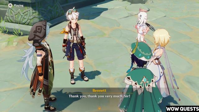 Venti reads Bennett's homework love poem Genshin Impact смотреть онлайн