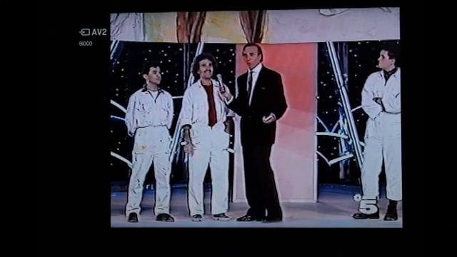 Porcasi Gaetano Pittore Antimafia  Durante La Trasmissione Canale 5 Del  1988-89