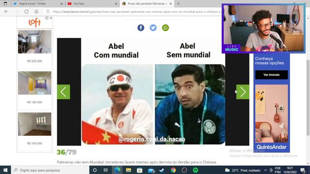 REAGINDO AOS MEMES DO PALMEIRAS NÃO TEM MUNDIAL / Cortes Discotecatv смотреть онлайн