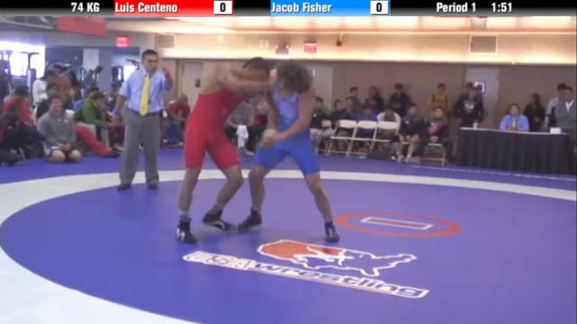 GR 74 KG - Luis Centeno vs Jake Fisher смотреть онлайн