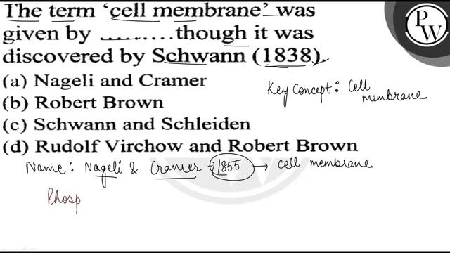 The term 'cell membrane' was given by ........though it was discovered by Schwann (1838).
(a) Nag.. смотреть онлайн