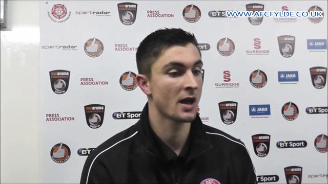 LFA TROPHY. AFC FYLDE 3-3 HOLKER OLD BOYS. Player reaction, Tom Eckersley. смотреть онлайн