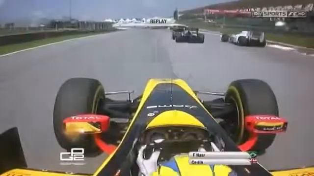 GP2 Series Malaysia Marcus Ericsson Crashes over Jolyon Palmer366 смотреть онлайн