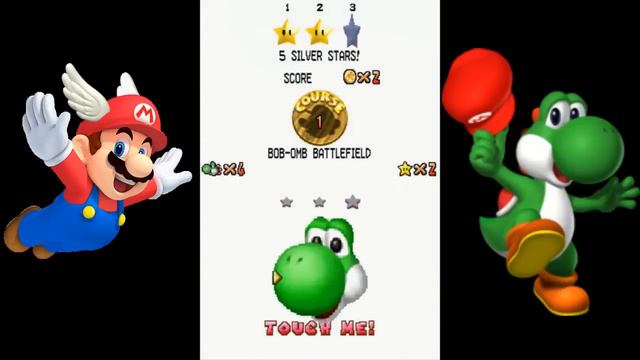 Super Mario 64 DS - 100% Walkthrough Part 1 - Bob-omb Battlefield