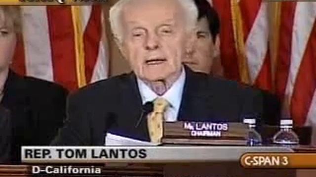 Petraeus & Crocker Hearing: Lantos' Opening
