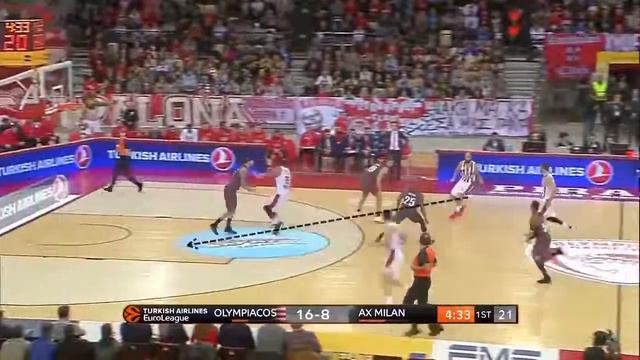 Vasilis Spanoulis assist/Euroleague 2017-18 смотреть онлайн