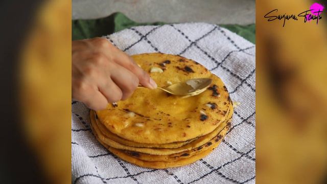 How to make Makki di Roti - Punjabi Cornmeal Flatbread - in English смотреть онлайн