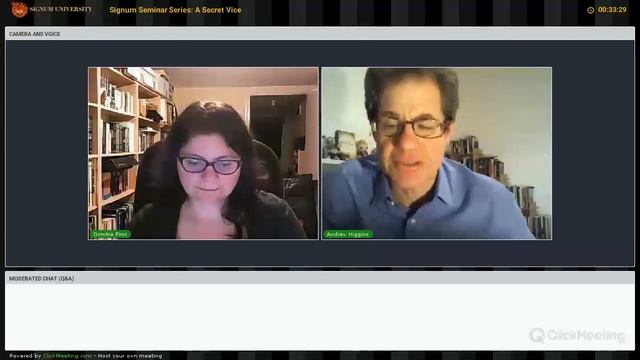 A Secret Vice: Open Session With Dr. Dimitra Fimi And Dr. Andrew Higgins Lecture 3