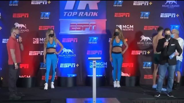 FINALLY JOSE CARLOS RAMIREZ & VIKTOR POSTOL FACE OFF & WEIGH IN FOR THEIR ESPN + BOUT