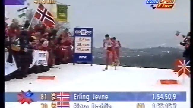Nordic Ski WM 1997 Trondheim, Mens 50k classic (4/5) смотреть онлайн