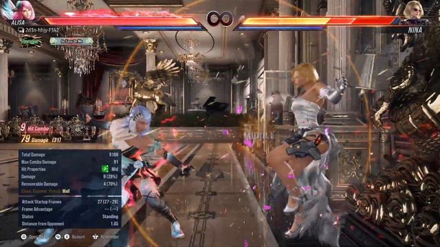 Tekken 8 - Alisa combos смотреть онлайн