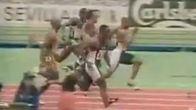 Maurice Greene 60m Final, 6.42 - 1999 Maebishi World Indoor Championships смотреть онлайн