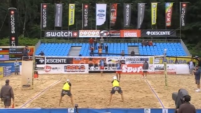 Brink-Reckermann [GER] VS Gibb-Rosenthal [USA] 2SET(3rd Place Match)  {Myslowice 2009} Part3