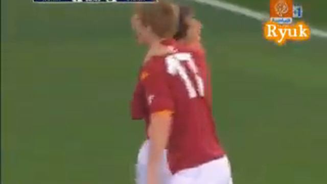 AS roma vs siena taddei goal calcio serie A week 25 смотреть онлайн