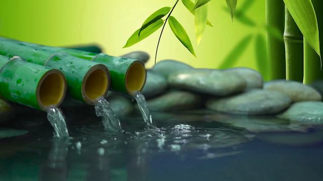 Música de piano relajante - Música Relajante y Sonidos de Agua de Bambú Para Dormir смотреть онлайн