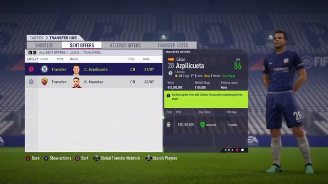 Kostas Manolas La Liverpool !! Cariera Cu Liverpool Ep #1