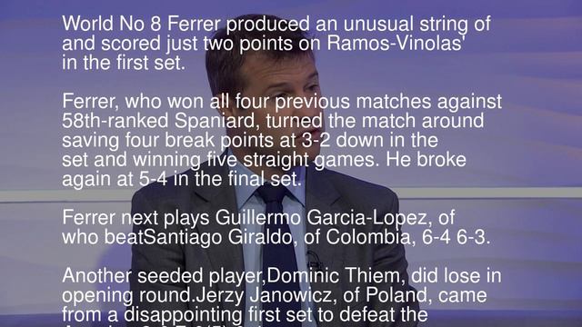 David Ferrer defeats Albert Ramos-Vinolas in Erste Bank Open in Vienna смотреть онлайн