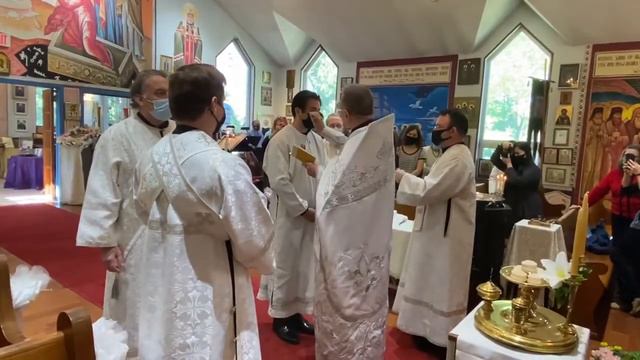 Holy Saturday 2021: Chrismation Of Nicolas Sheridan