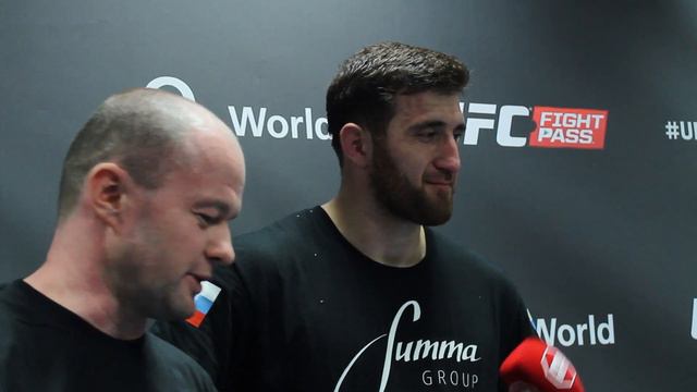 Post-Fight Scrum with Ruslan Magomedov at UFC Berlin смотреть онлайн