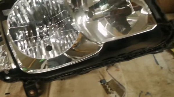 замена стёкол фар на land cruser 100