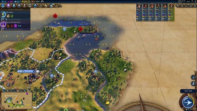 Civ 6 Ludwig II - Gameplay on Deity - Where to get Culture early смотреть онлайн