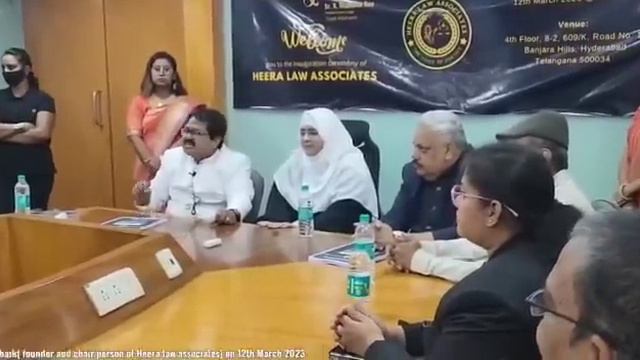 GOLDEN WORDS OF DR R MADHAVA RAO (HON’BLE FORMER JUDGE) REGARDING CEO DR NOWHERA SHAIK