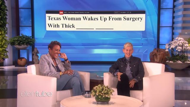 'GMA' Host Robin Roberts Plays 'Blanking News' with Ellen and tWitch смотреть онлайн