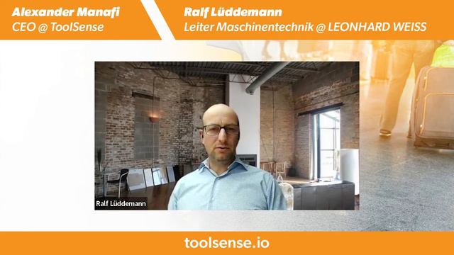 Ralf Lüddemann (Maschinentechnik @ LEONHARD WEISS) x Alexander Manafi (CEO @ ToolSense) | Interview смотреть онлайн