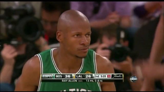 Rajon Rondo dream shakes Andrew Bynum and Ray Allen's tray (HD) смотреть онлайн