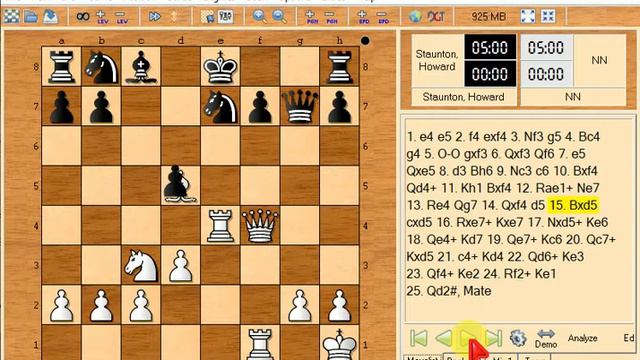 Staunton howard and NN 1 0 130 смотреть онлайн