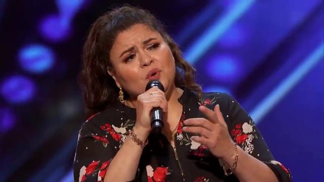Olivia Calderon sings "A Mi Manera" at America's Got Talent Audition смотреть онлайн