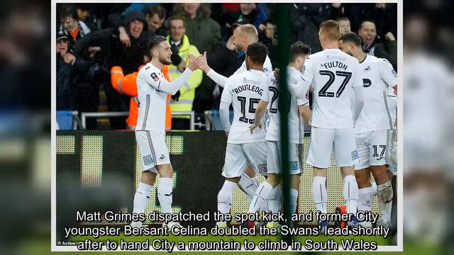 Man City fans make Fabian Delph demand after Swansea penalty mistake смотреть онлайн