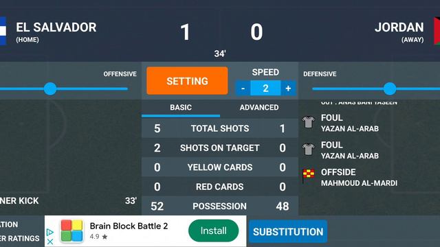 Friendly Match Jordan🇯🇴 Vs El Salavdor🇸🇻| Football Simulator Match