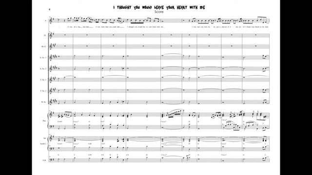 I Thought You Would Leave Your Heart With Me (Rita Guerra) Vocal & Big Band Arrangement смотреть онлайн