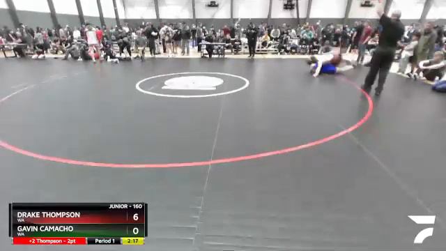 160 Lbs Quarterfinal - Drake Thompson, WA Vs Gavin Camacho, WA 2b5a