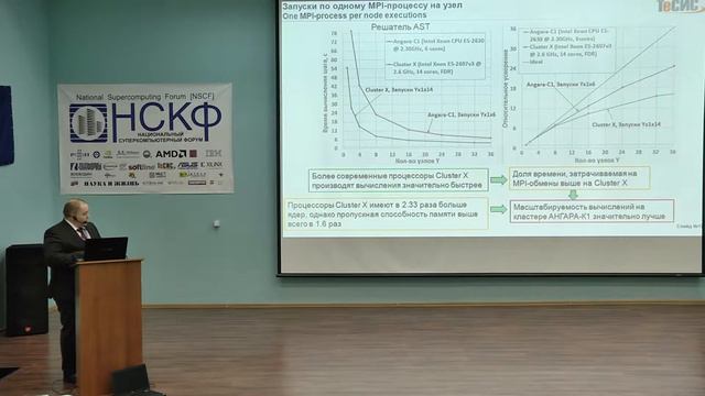 НСКФ-2017: Исследование масштабируемости FlowVision на кластере с интерконнектом Ангара смотреть онлайн