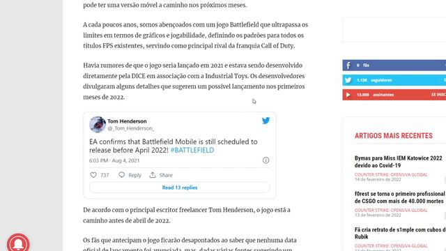 VAI LANÇAR ANTES BATTLEFIELD MOBILE VEJA DATA DE LANÇAMENTO BATTLEFIELD MOBILE смотреть онлайн