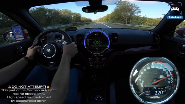 MINI COUNTRYMAN JCW 2020 306HP TOP SPEED On AUTOBAHN NO SPEED LIMIT By AutoTopNL