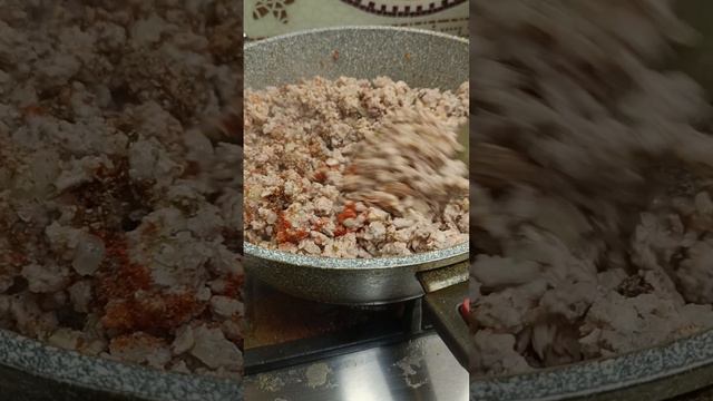 Картофельная запеканка с мясом.