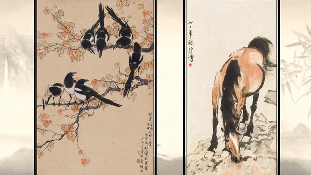 Xu Beihong (徐悲鸿) And His Paintings - Original Music