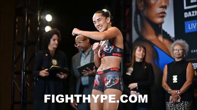 AMANDA SERRANO HISTORIC WEIGH-IN FOR 3-MINUTE ROUNDS SHOWDOWN VS. DANILA RAMOS смотреть онлайн