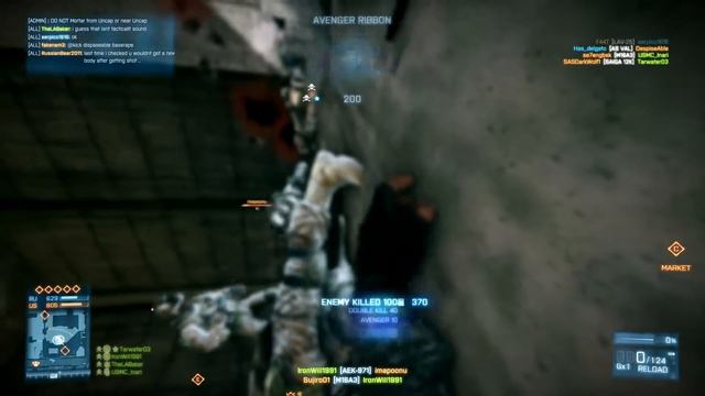 IronWill Plays Battlefield 3: BF3 Moments: Killing Spree(Mostly AEK-971) смотреть онлайн