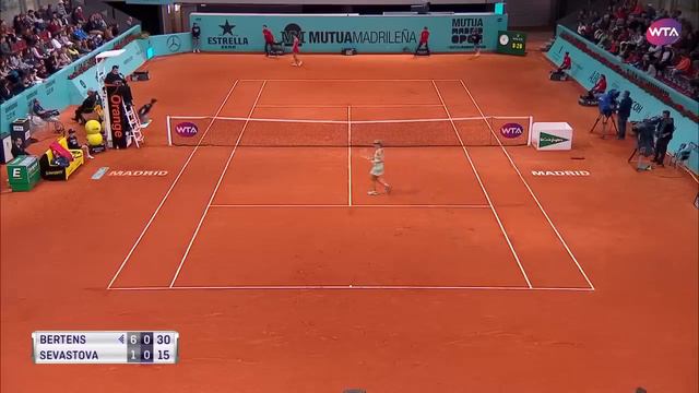 Kiki Bertens vs. Anastasija Sevastova | 2019 Madrid Open Third Round | WTA Highlights смотреть онлайн