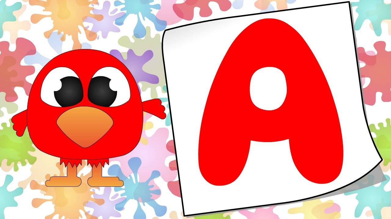 Алфавит для детей. Азбука, учим буквы от А до Я. Цветная птичка. Обучающий мультик для малышей. смотреть онлайн