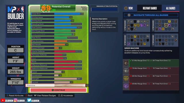 BEST INTERIOR SCORER CENTER BUILD (BEST BUILD FOR HOOK SHOTS) NBA 2K24 XBOX SERIES X смотреть онлайн