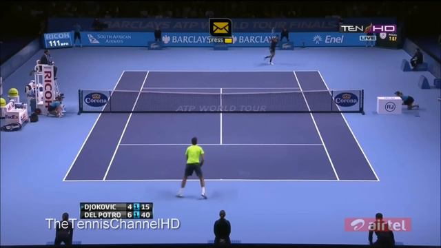 [Masters 2012] Highlights Novak Djokovic Vs Juan Martin Del Potro Semi Final