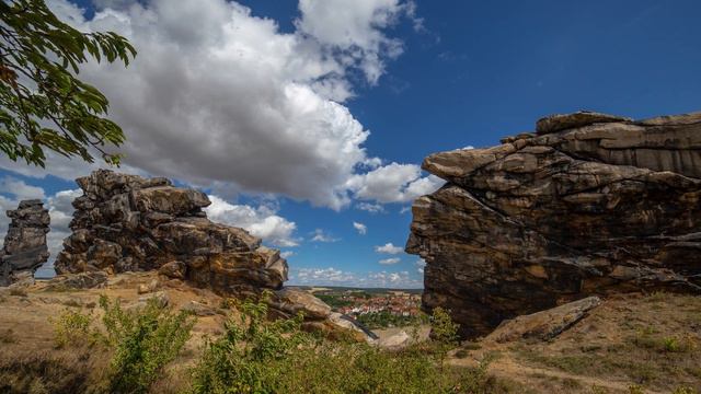 Die Teufelsmauer Im Harz Bei Weddersleben