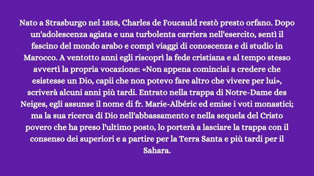 01 dicembre 2023 - Charles de Foucauld смотреть онлайн