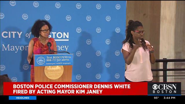 Boston Police Commissioner Dennis White Fired By Acting Mayor Kim Janey смотреть онлайн