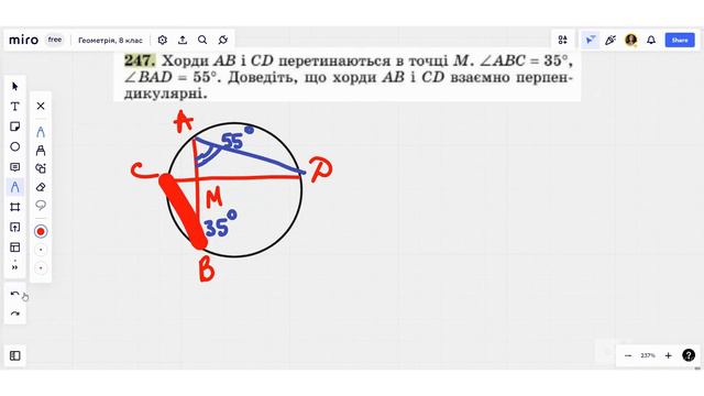 Геометрія, 8 клас. Вписані та центральні кути (О.С. Істер, 2021)